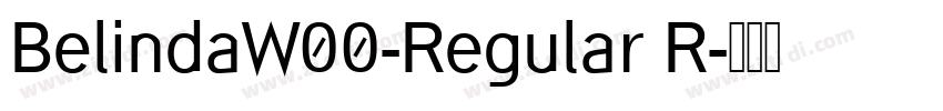 BelindaW00-Regular R字体转换
